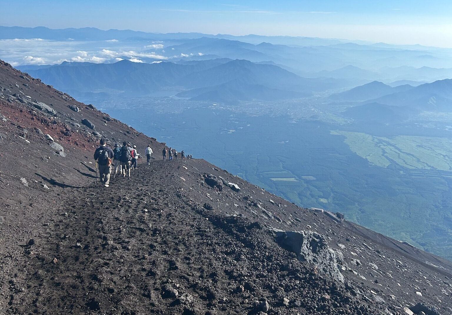 Mount Fuji trail view