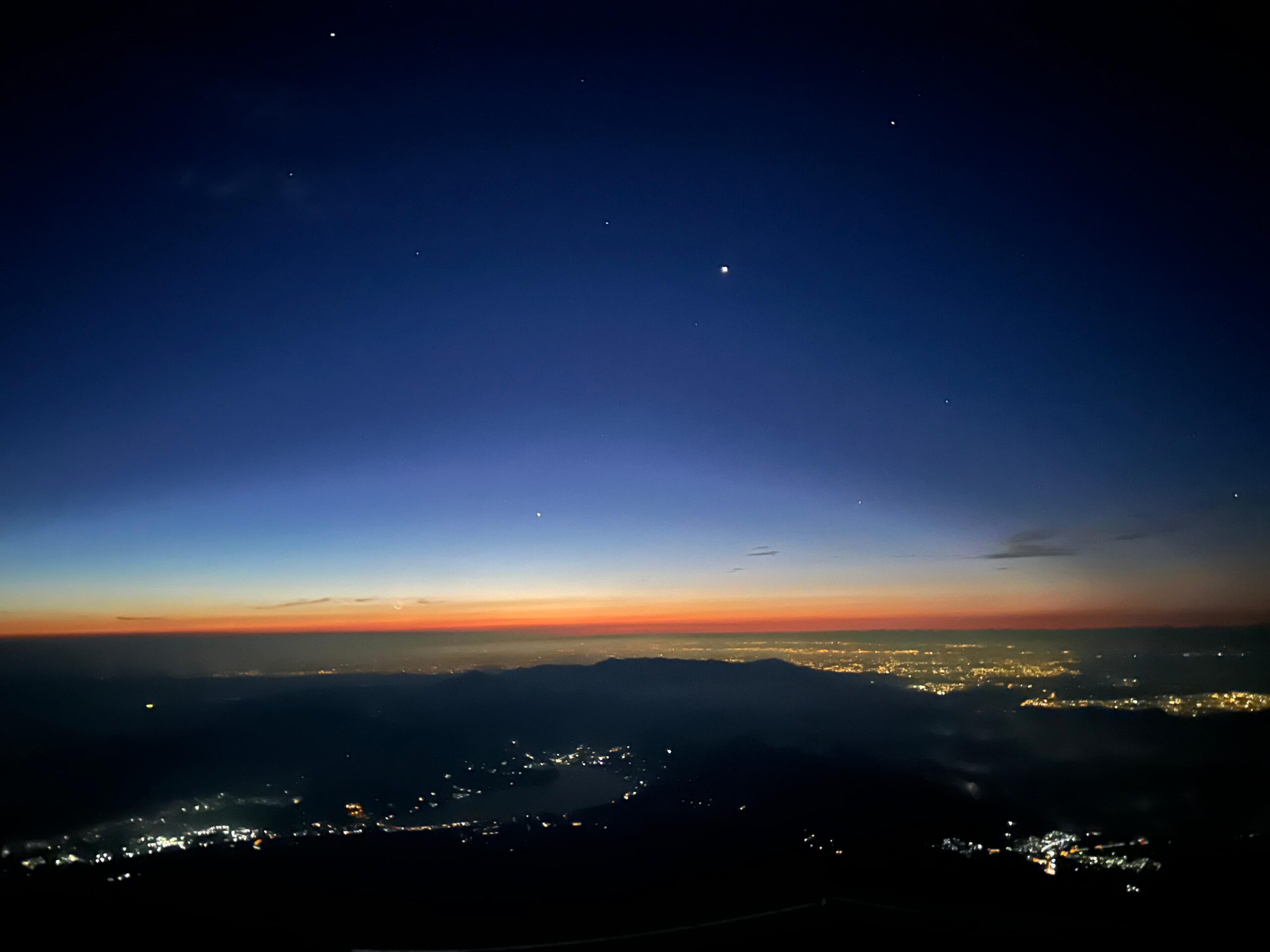 Mount Fuji 8th night view